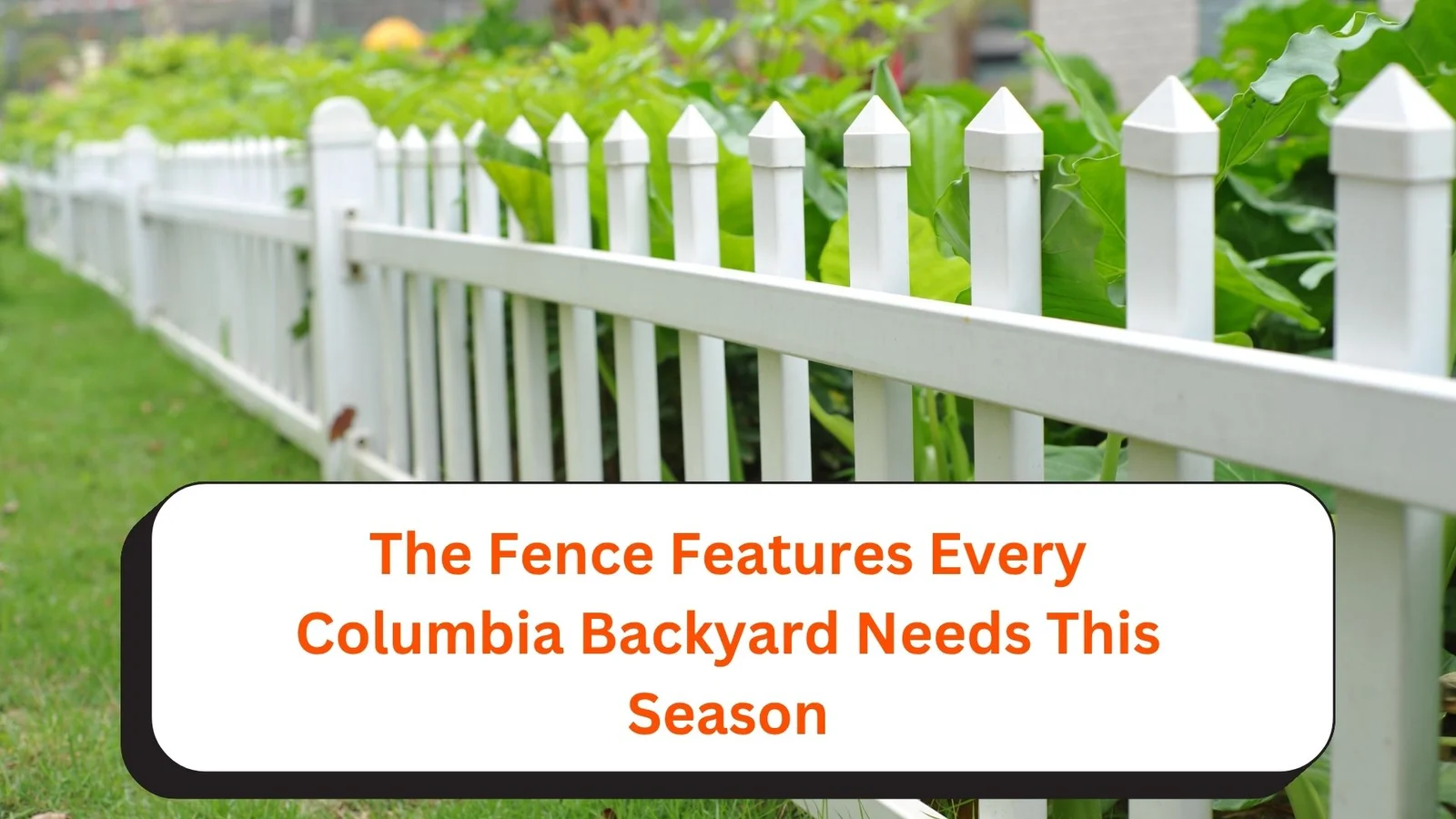 The Fence Features Every Columbia Backyard